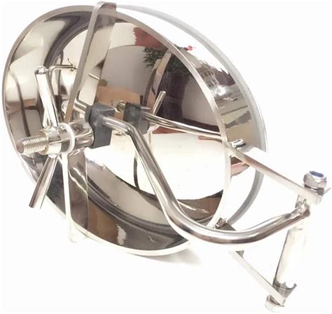 Buy Sanitary Stainless steel oval inward Manhole Cover sanitary tank ...