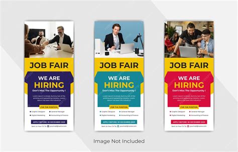 Premium Vector | We are hiring for job vacancy post banners or job fair ...
