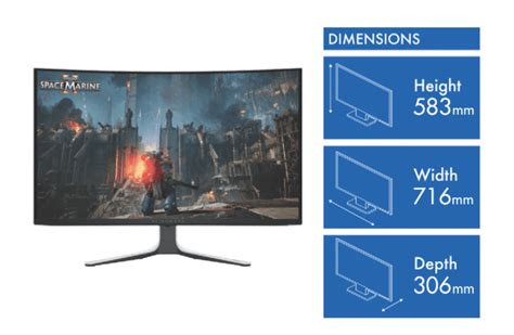 Alienware 3 8" Curved Gaming Monitor 的图像结果