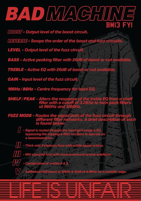 Bad Machine | LIFE IS UNFAIR Audio Devices