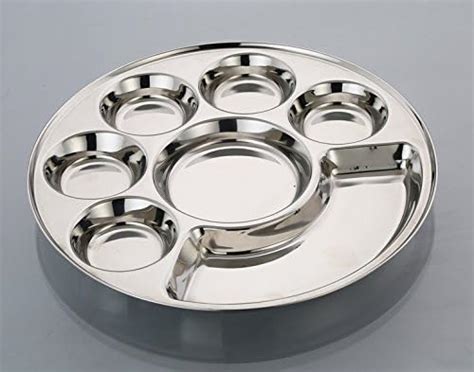 Expresso - Heavy Duty Stainless Steel Rectangle Dinner Plate w/8 ...
