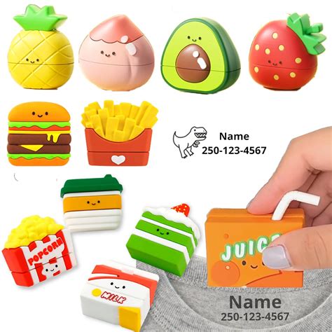 Yingya Personalized Kids Custom Clothing Stamp, Food Series ...