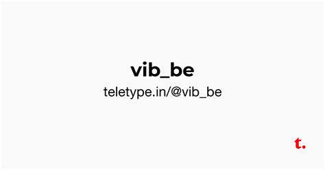 @vib_be — Teletype