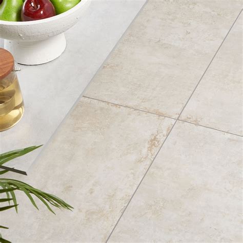 Artmore Tile Stonehenge Ivory 24-in x 24-in Matte Porcelain Stone Look ...