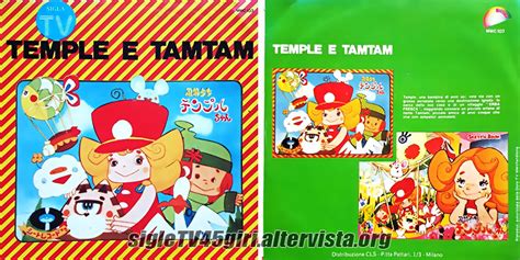 Temple e Tam Tam | disco vinile 45 giri | sigla cartone animato omonimo