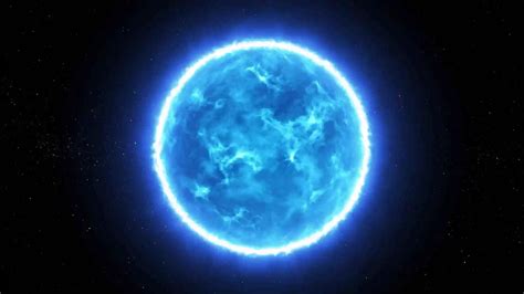 Blue Star In Space