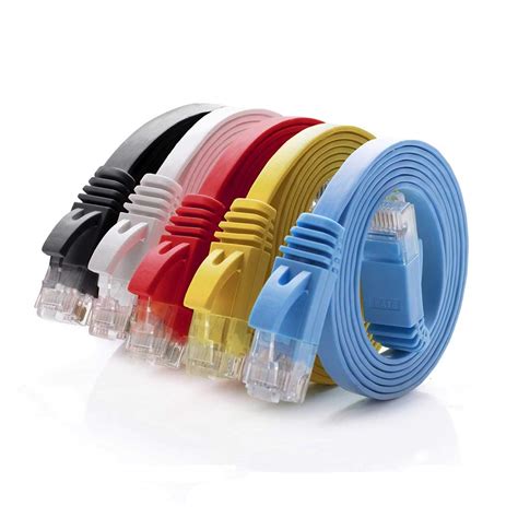 Cat 6 Ethernet Cable 5ft (At a Cat5e Price but Higher Bandwidth) Flat ...
