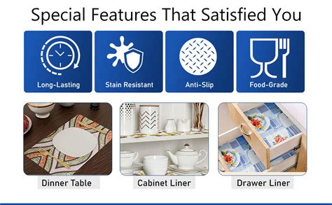 Kuber Industries 5 Meter PVC Shelf Liners for Kitchen Shelves ...