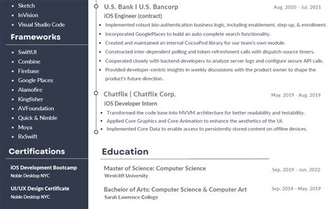 Image result for Tech Resume Example