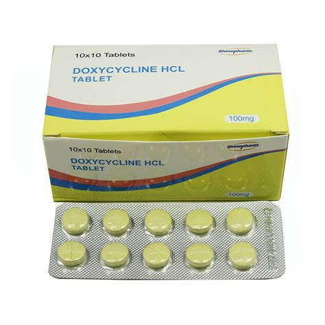 Antibiotics Medicines Doxycycline Hyclate Tablet 100mg Shinepharm - Doxycycline Hyclate Tablet ...