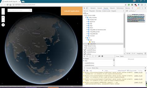 JavaScript API ArcGIS 的图像结果