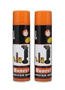 Metal Pack of 2 Recharge Lighter Gas Refill Canister | Universal Butane ...