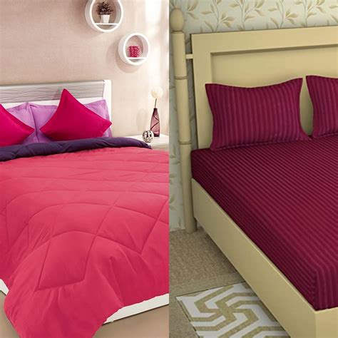 Double Bed Comforter + Bed Sheet Combo – RianDecor