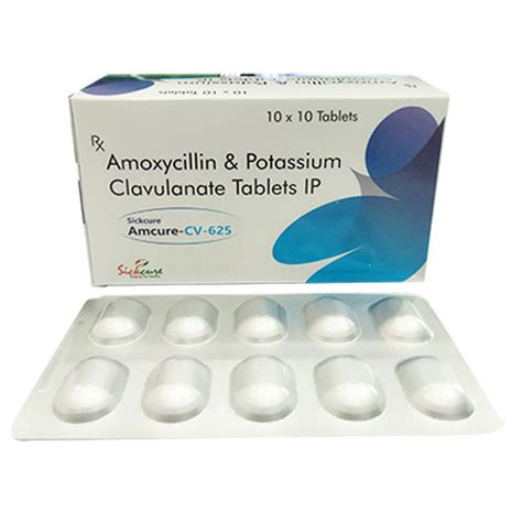 Amcure-CV-625 Tablets Sickcure Pharmaceuticals Pvt. Ltd.