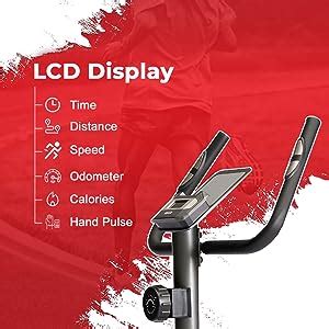 PowerMax Fitness BU-350-XKR62300 Steel Magnetic Exercise Upright Bike ...