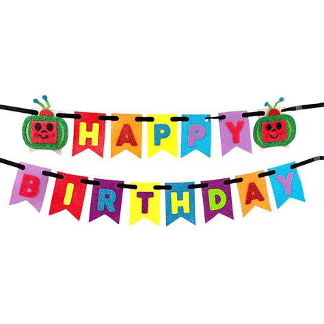 Coco melon HAPPY BIRTHDAY Eva Wall Banner | Party Foam Banners in Bulk ...