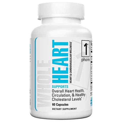 Buy 1st Phorm Whole Heart 60 Caps-Circulation-LDL/HDL Ratio #READ ...