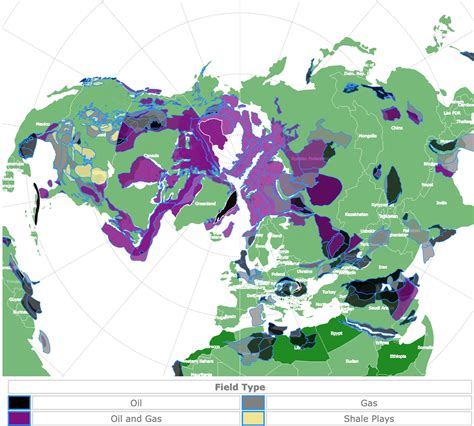 World Map of Oil and Gas