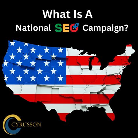 What Is a National SEO Campaign? | Cyrusson Inc