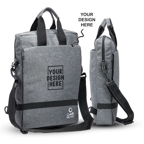 Personalized Gray Laptop Sling & Backpack | Corporate Gifting – The ...