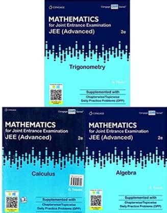 Cengage Maths For JEE ( ADVANCE ) Set Of 3 Books ( CALCULUS + ALZEBRA ...