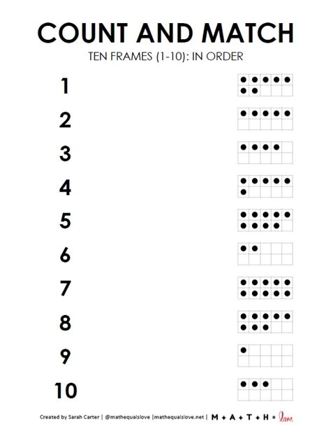 Image result for Matching Numbers Worksheet