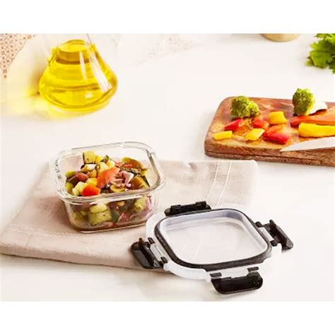 AM2028 Cello Steel-O Fresh Borosilicate Square Container 800ml – Amd-Deodap