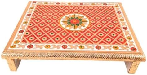Apka Mart The Online Shop Wooden Minakari Chowki Bajot | Wooden Patla ...