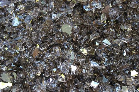 Bronze Reflective Fire Glass 1/4" Firepit Glass Premium 10 Pounds Great ...