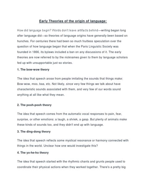 Explain Divine Source Theory of Language Origin 的图像结果