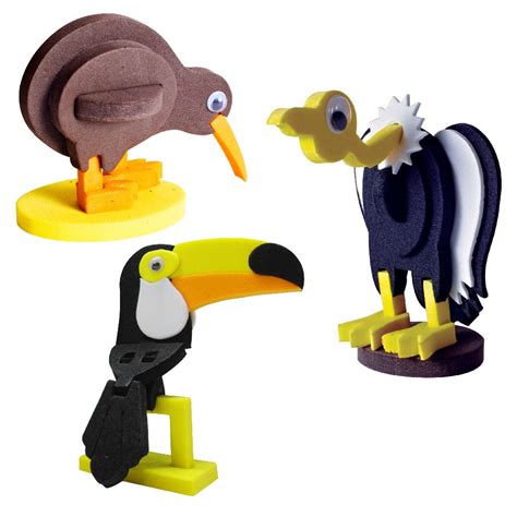 Worldwide Birds-Educational Toy & 3D Model Making Set – Imagimake
