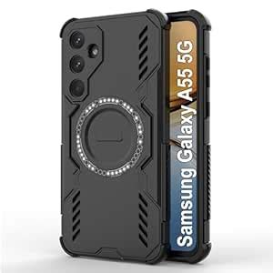 amazon basics Back Case Cover for Samsung Galaxy A55 5G | Magnetic Case ...