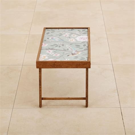 Buy INDIA CIRCUS Blossom Break Mango Wood Foldable Breakfast Table ...