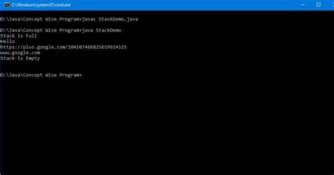 Basic Stack Program 的图像结果