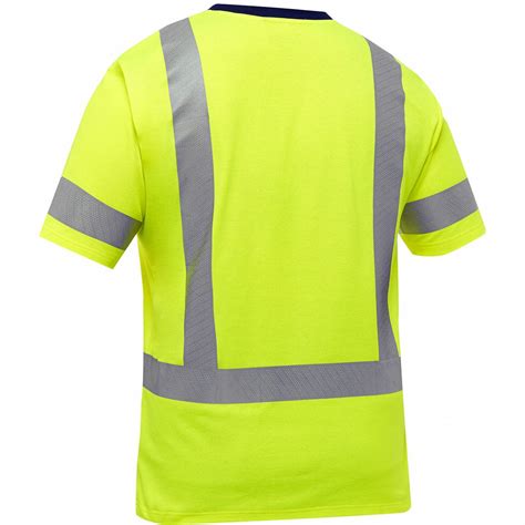BISLEY, ANSI Class 3, XL, High-Visibility Shirt - 820XW1|313M1118H-Y/XL ...