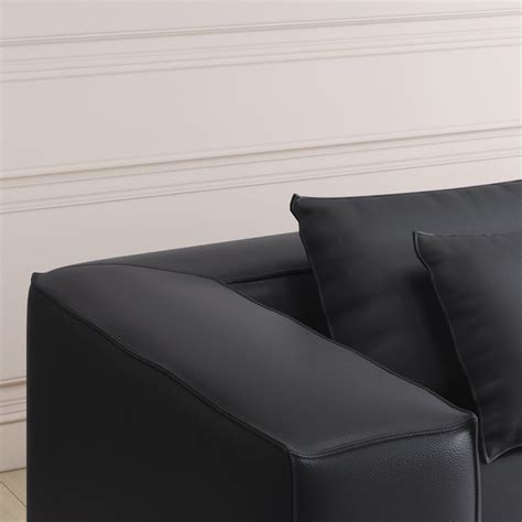 Buy Mills Half Leather 3-Seater Sofa from Home Centre at just INR 78321.0