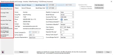 How to Enter Insurance Information Using Dentrix 的图像结果