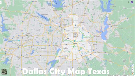 Dallas, Texas Map