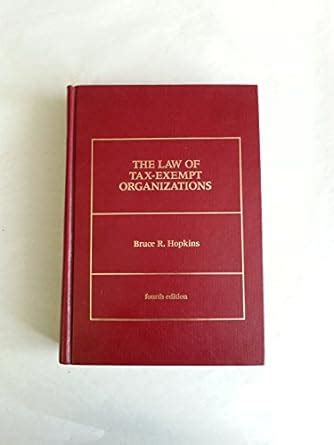 The Hopkins Law of Tax-Exempt Organization : HOPKINS LAW OF: Amazon.in ...