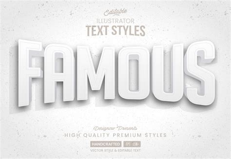 Soft white text style | Premium Vector
