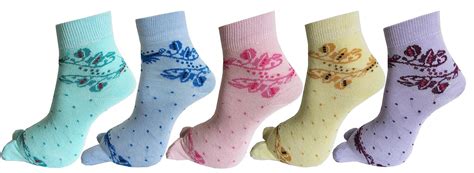 Rc. Royal Class Women's Ankle Length Thumb Socks (Pack of 5) (JHFLILY22 ...