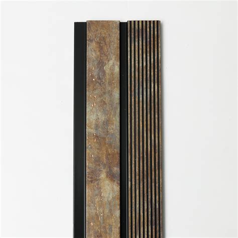 Brown charcoal louver and plank | 9.5 Feet * 5 Inch – Doon Interior