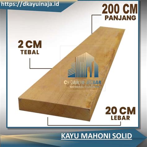 Jual Papan Kayu Dinding Ambalan Murah Mahoni Mahogany Tebal 2cm Lebar ...