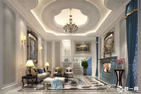 228平米法式新古典主义风格以华丽的装饰、浓烈的色彩、精美的造_装修美图-新浪家居