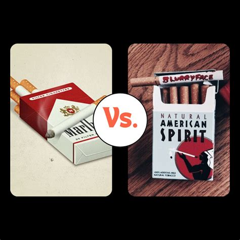 Marlboro vs. Natural American Spirit | Cigarette Brand Comparison ...