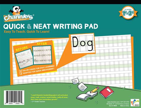 Buy Channie's Visual Handwriting Worksheet for 1st - 3rd Grade ...