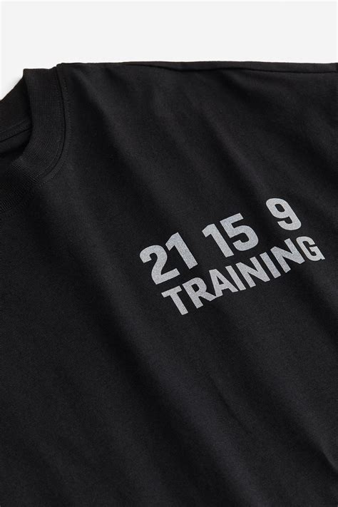 Loose Fit Sports top with DryMove™ - Black/Training - Men | H&M IN
