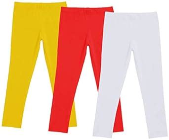 Buy KAYU Girl's Full Length Cotton Leggings Pants Pack of 3 (714030407 ...