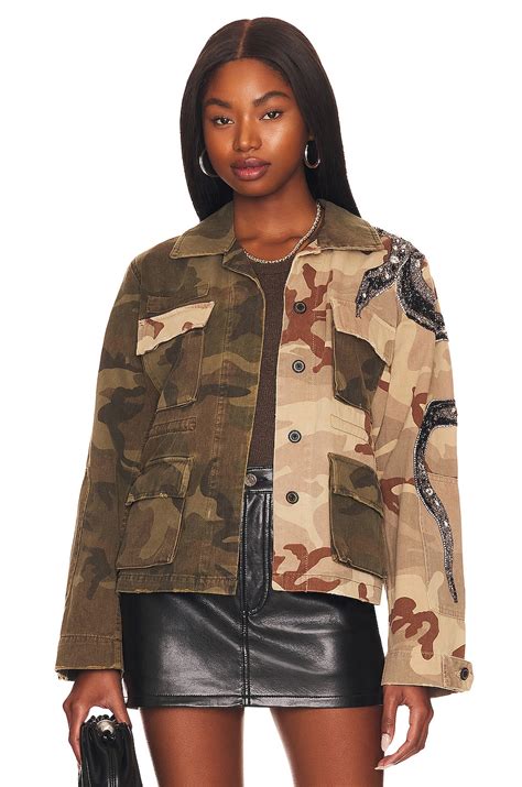 ALLSAINTS Finch Camou Jacket in Camo Green | REVOLVE