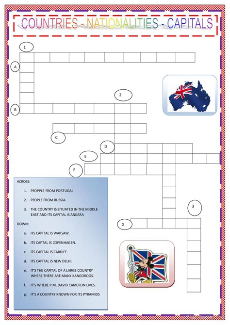 countries + nationalities+ capitals…: English ESL worksheets pdf & doc